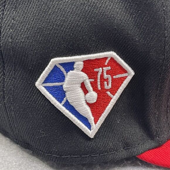 Portland Trail Blazers Hat Men Black Red 2021 Draft NBA 75th Anniversary RipCity - Picture 4 of 11